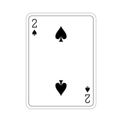 2 of Spades Playing Card STICKER Vinyl Die-Cut Decal - The Sticker Space