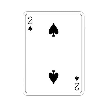 2 of Spades Playing Card STICKER Vinyl Die-Cut Decal - The Sticker Space