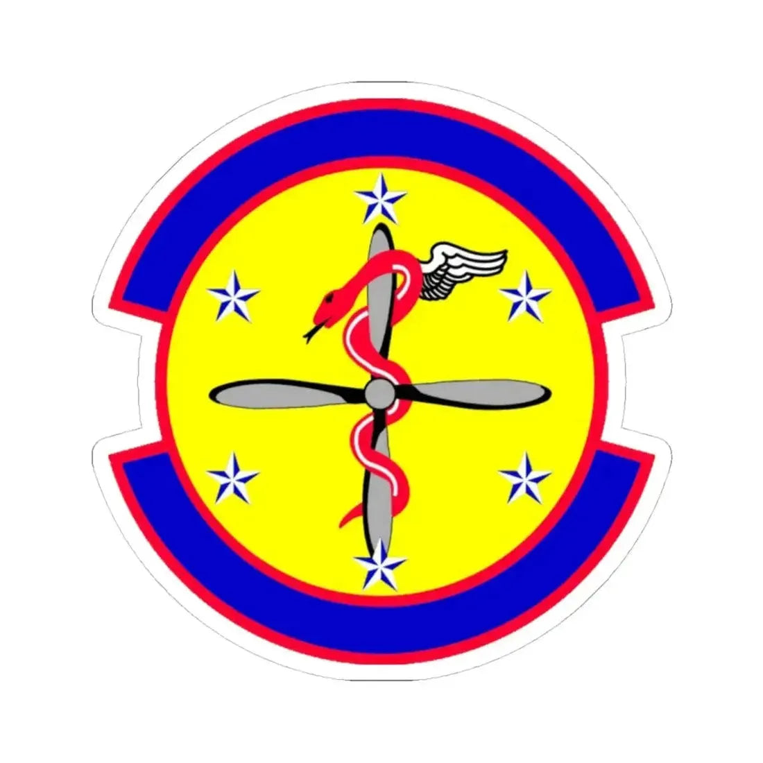 2 Operational Medical Readiness Squadron AFGSC (U.S. Air Force) STICKER Vinyl Kiss-Cut Decal 4 Inch White - The Sticker Space