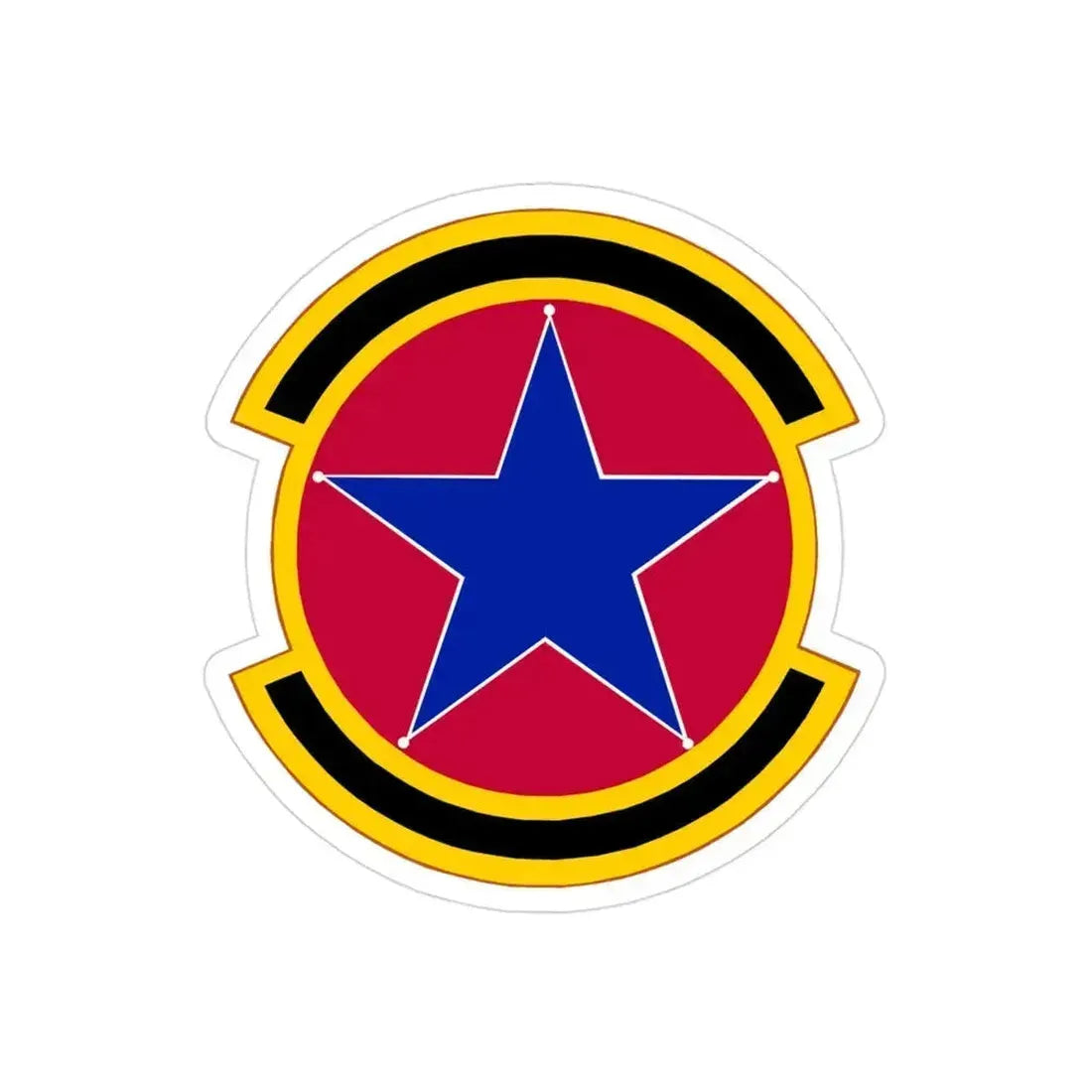 2 Operations Support Squadron ACC (U.S. Air Force) REVERSE PRINT Transparent Die-Cut STICKER 3 Inch Die-Cut Transparent - The Sticker Space