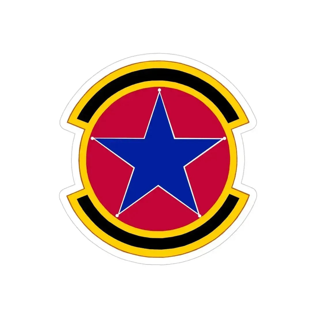 2 Operations Support Squadron ACC (U.S. Air Force) REVERSE PRINT Transparent Die-Cut STICKER 4 Inch Die-Cut Transparent - The Sticker Space