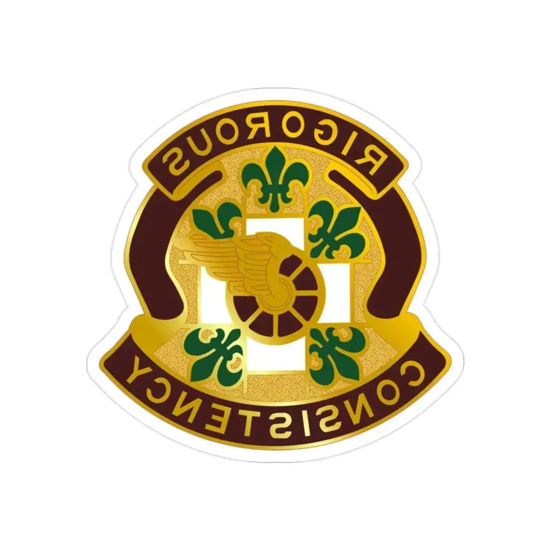 2 Surgical Hospital (U.S. Army) REVERSE PRINT Transparent Die-Cut STICKER 2 Inch Die-Cut Transparent - The Sticker Space