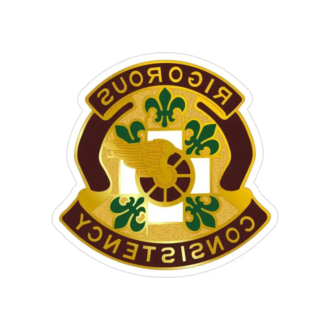 2 Surgical Hospital (U.S. Army) REVERSE PRINT Transparent Die-Cut STICKER 3 Inch Die-Cut Transparent - The Sticker Space