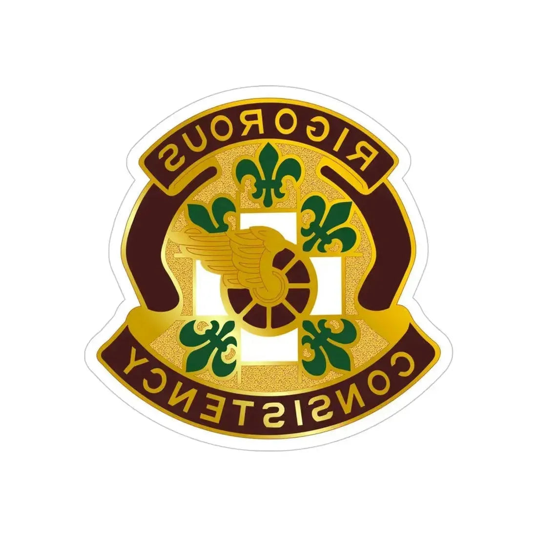 2 Surgical Hospital (U.S. Army) REVERSE PRINT Transparent Die-Cut STICKER 5 Inch Die-Cut Transparent - The Sticker Space