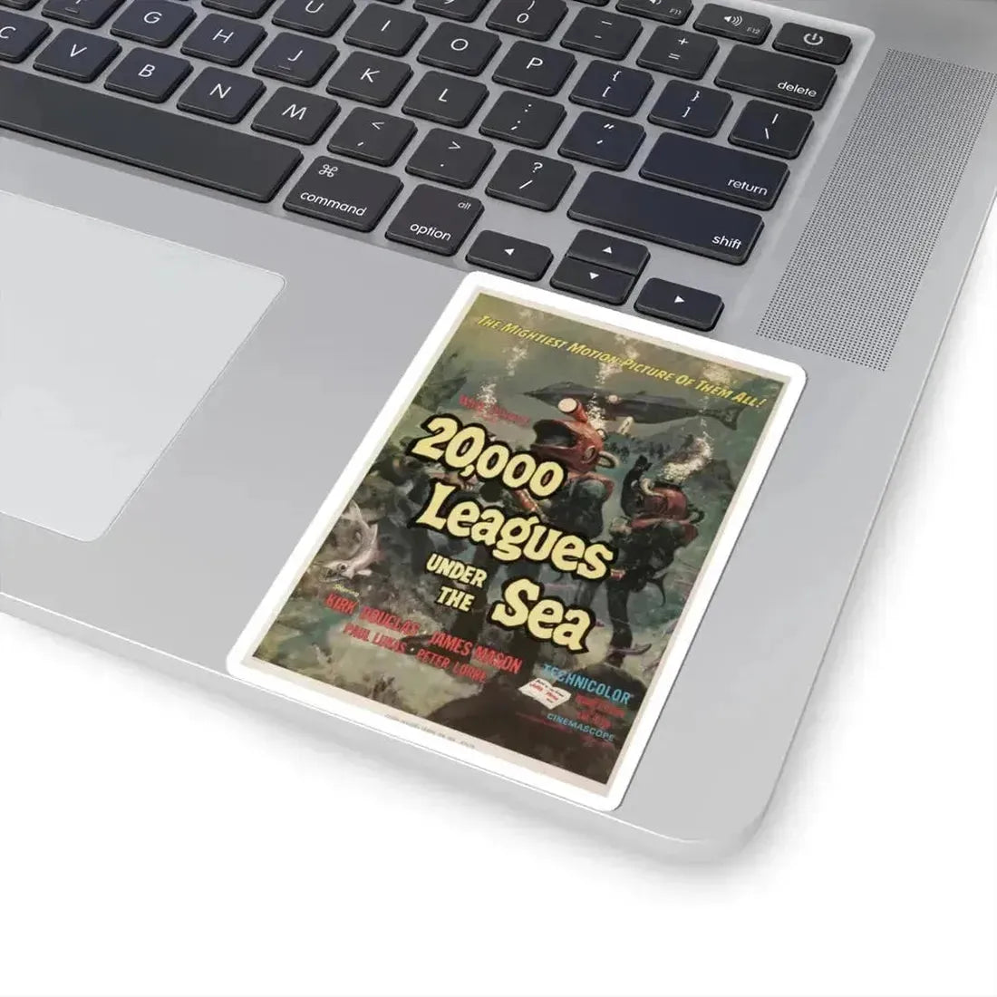 20,000 LEAGUES UNDER THE SEA 1954 Movie Poster - STICKER Vinyl Kiss-Cut Decal - The Sticker Space
