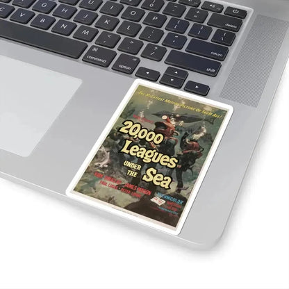 20,000 LEAGUES UNDER THE SEA 1954 Movie Poster - STICKER Vinyl Kiss-Cut Decal - The Sticker Space