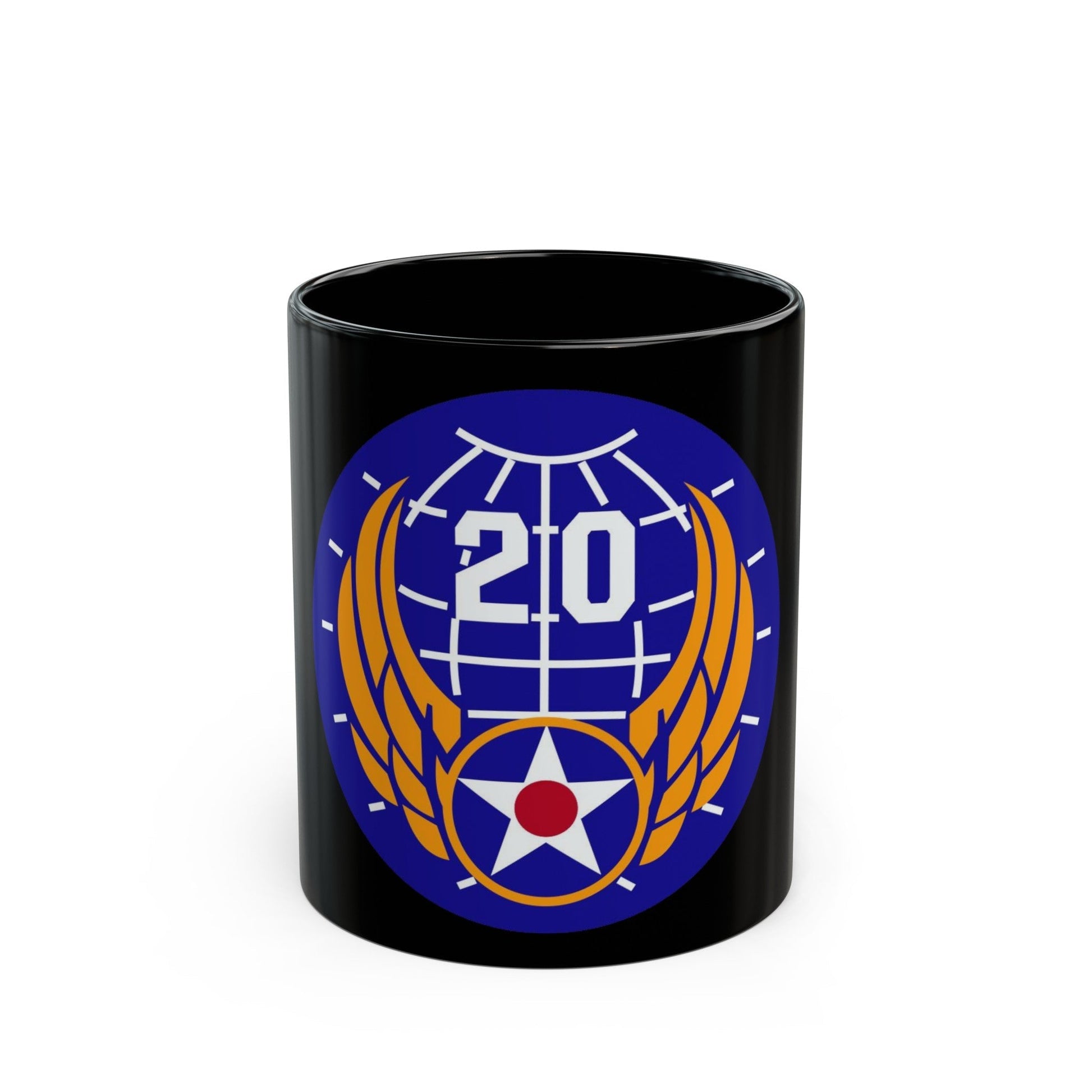 20 Air Force (U.S. Army) Black Coffee Mug-11oz-The Sticker Space