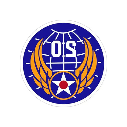 20 Air Force (U.S. Army) REVERSE PRINT Transparent Die-Cut STICKER 6 Inch Die-Cut Transparent - The Sticker Space
