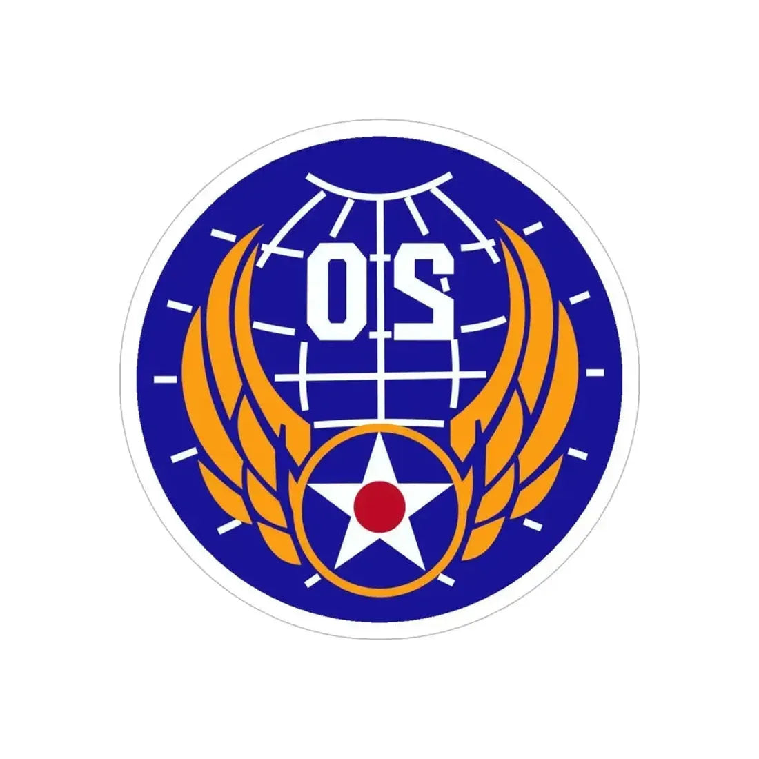 20 Air Force (U.S. Army) REVERSE PRINT Transparent Die-Cut STICKER - The Sticker Space