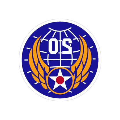 20 Air Force (U.S. Army) REVERSE PRINT Transparent Die-Cut STICKER - The Sticker Space