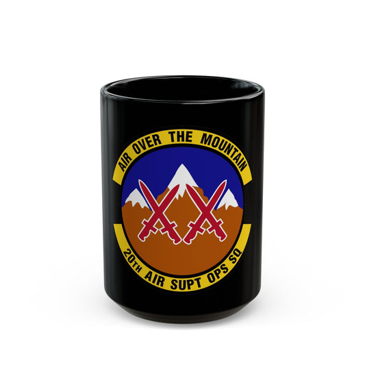 20 Air Support Operations Squadron ACC (U.S. Air Force) Black Coffee Mug-15oz-The Sticker Space