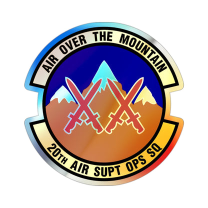 20 Air Support Operations Squadron ACC (U.S. Air Force) Holographic STICKER Die-Cut Vinyl Decal-2 Inch-The Sticker Space