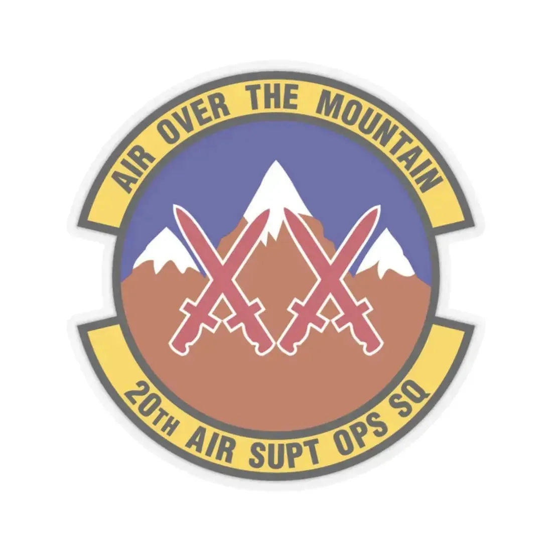 20 Air Support Operations Squadron ACC (U.S. Air Force) STICKER Vinyl Kiss-Cut Decal 2 Inch Transparent - The Sticker Space