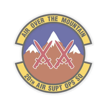 20 Air Support Operations Squadron ACC (U.S. Air Force) STICKER Vinyl Kiss-Cut Decal 2 Inch Transparent - The Sticker Space
