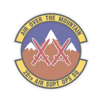 20 Air Support Operations Squadron ACC (U.S. Air Force) STICKER Vinyl Kiss-Cut Decal 3 Inch Transparent - The Sticker Space
