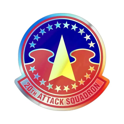 20 Attack Squadron ACC (U.S. Air Force) Holographic STICKER Die-Cut Vinyl Decal 2 Inch Holographic - The Sticker Space