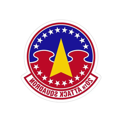 20 Attack Squadron ACC (U.S. Air Force) REVERSE PRINT Transparent Die-Cut STICKER - The Sticker Space