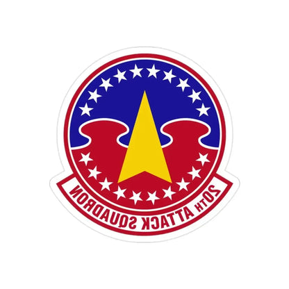 20 Attack Squadron ACC (U.S. Air Force) REVERSE PRINT Transparent Die-Cut STICKER - The Sticker Space
