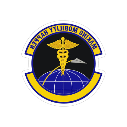 20 Healthcare Operations Squadron ACC (U.S. Air Force) REVERSE PRINT Transparent STICKER-4" × 4"-The Sticker Space