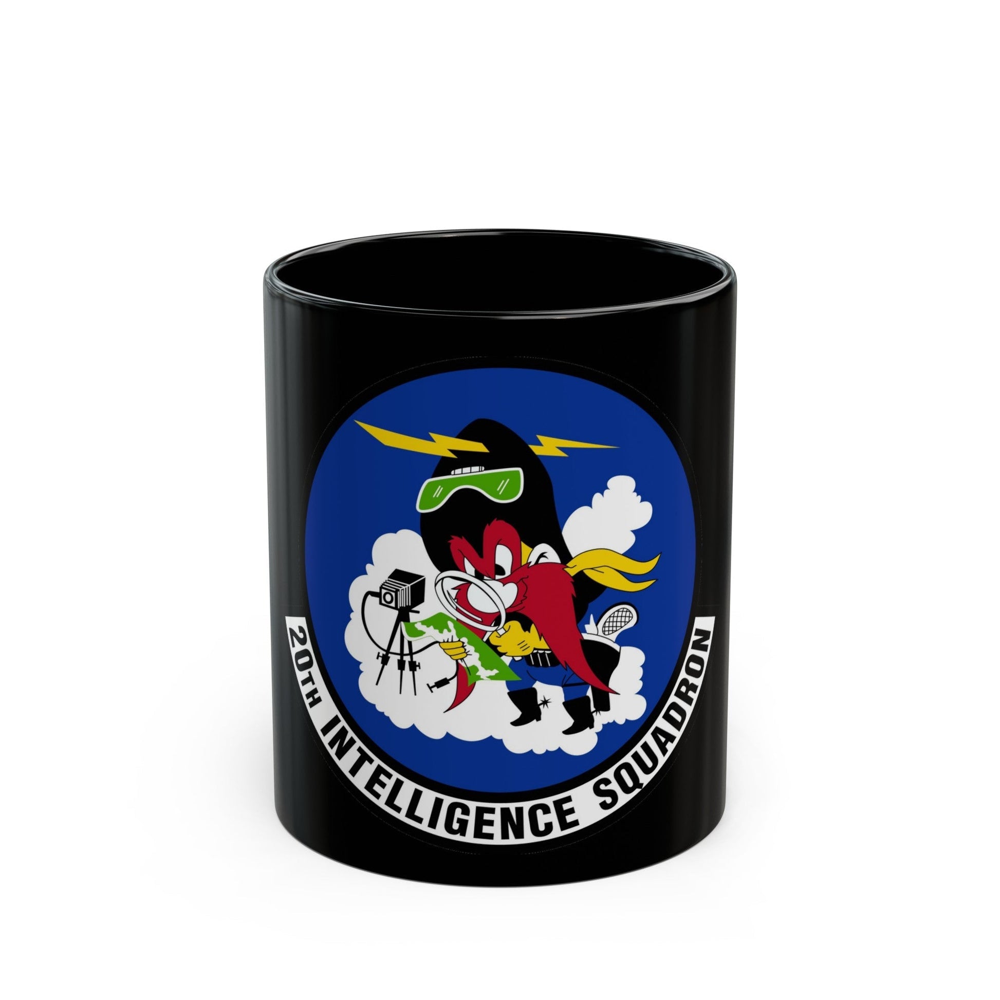 20 Intelligence Squadron ACC (U.S. Air Force) Black Coffee Mug-11oz-The Sticker Space