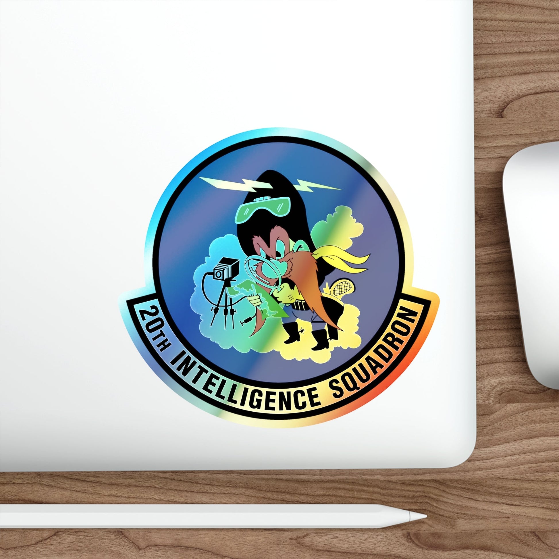 20 Intelligence Squadron ACC (U.S. Air Force) Holographic STICKER Die-Cut Vinyl Decal-The Sticker Space