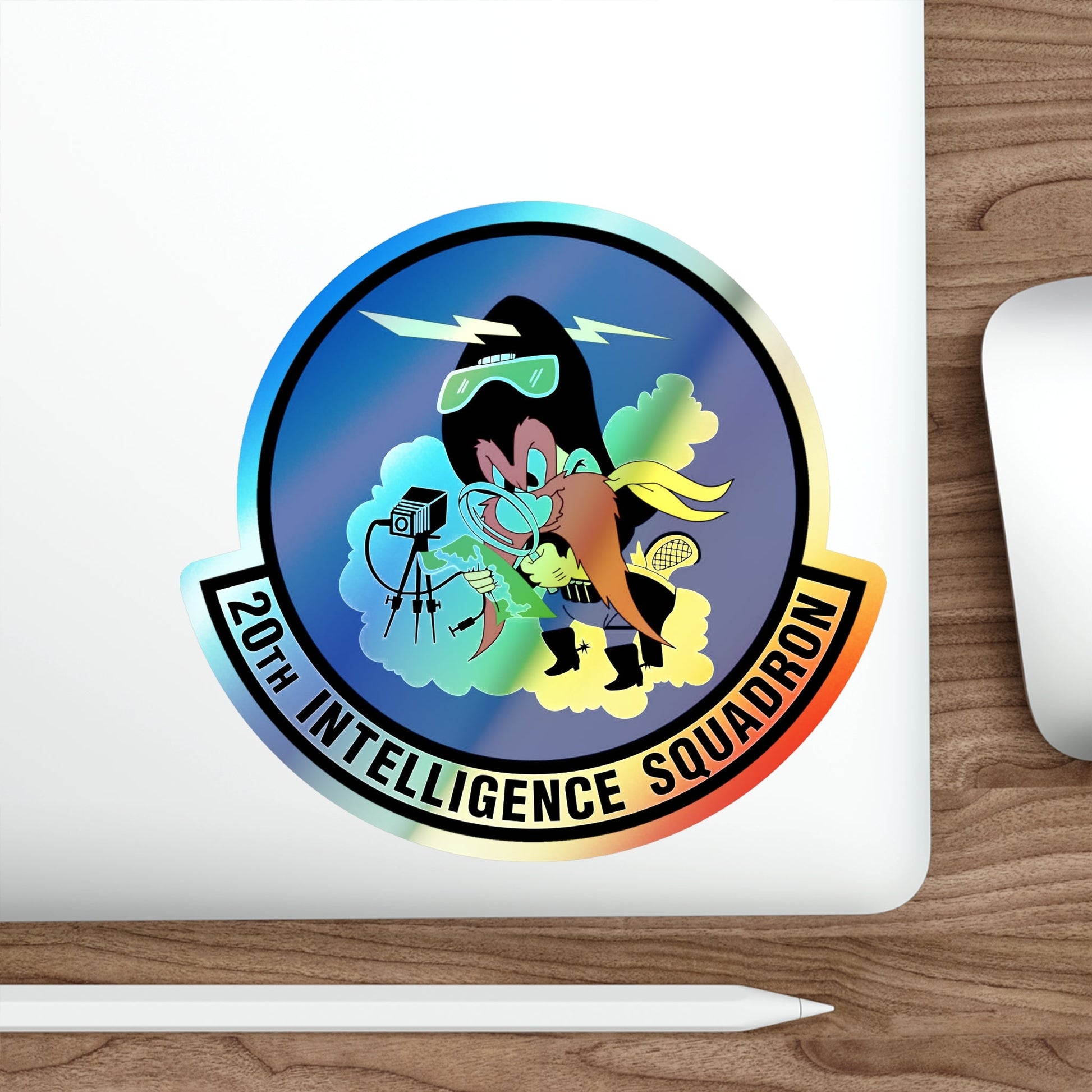 20 Intelligence Squadron ACC (U.S. Air Force) Holographic STICKER Die-Cut Vinyl Decal-The Sticker Space