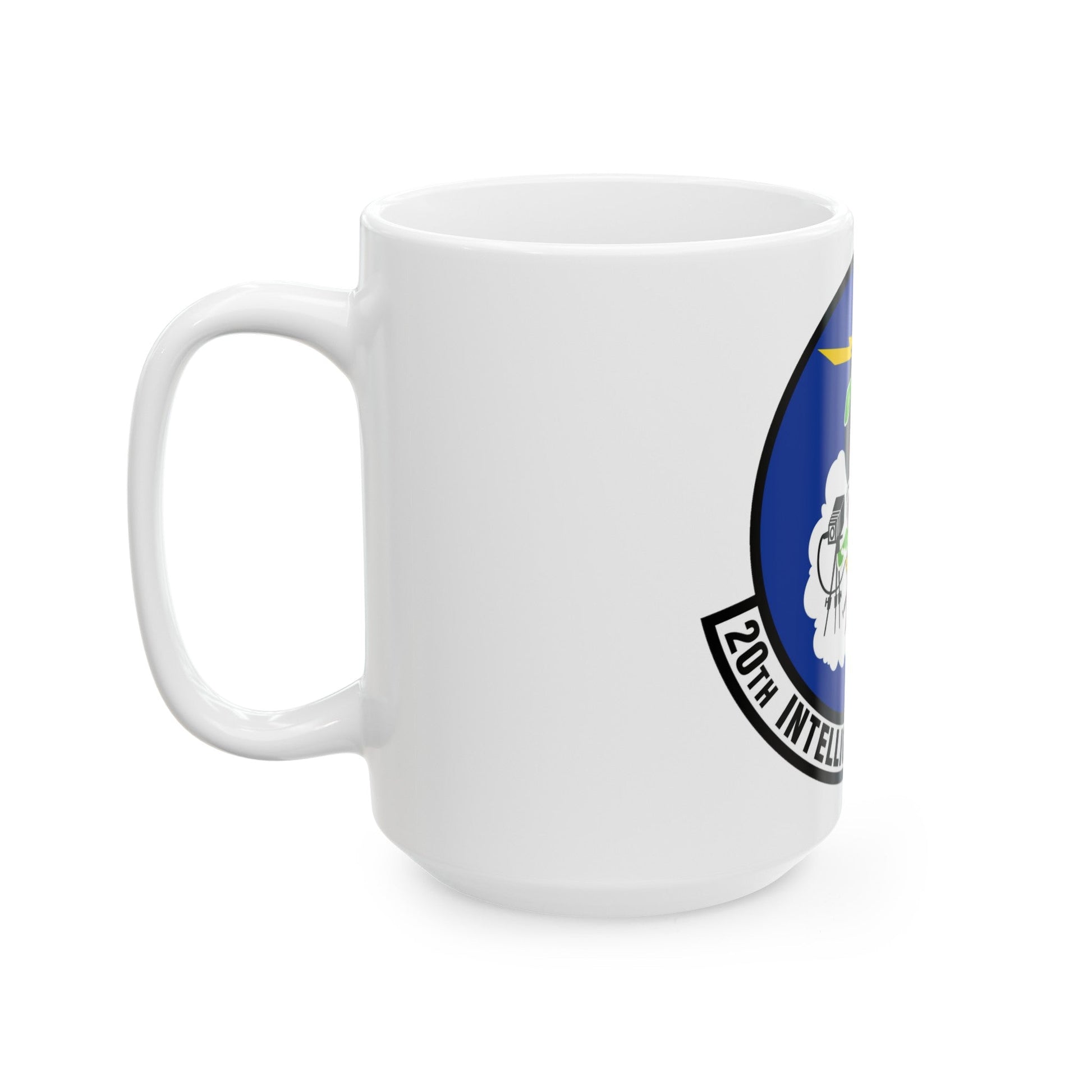 20 Intelligence Squadron ACC (U.S. Air Force) White Coffee Mug-The Sticker Space