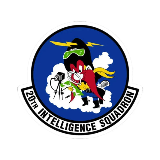 20 Intelligence Squadron ACC (U.S. Air Force) STICKER Vinyl Kiss-Cut Decal 2 Inch White - The Sticker Space