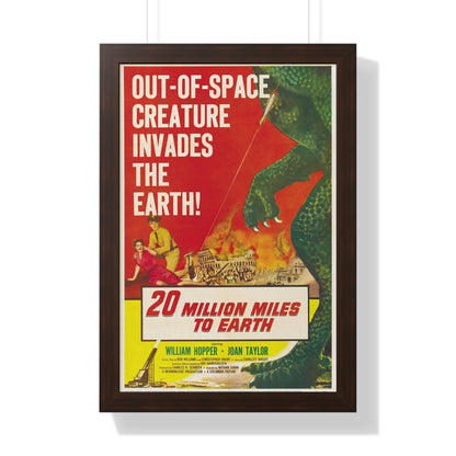 20 MILLION MILES TO EARTH 1957 - Framed Movie Poster-16″ x 24″-The Sticker Space