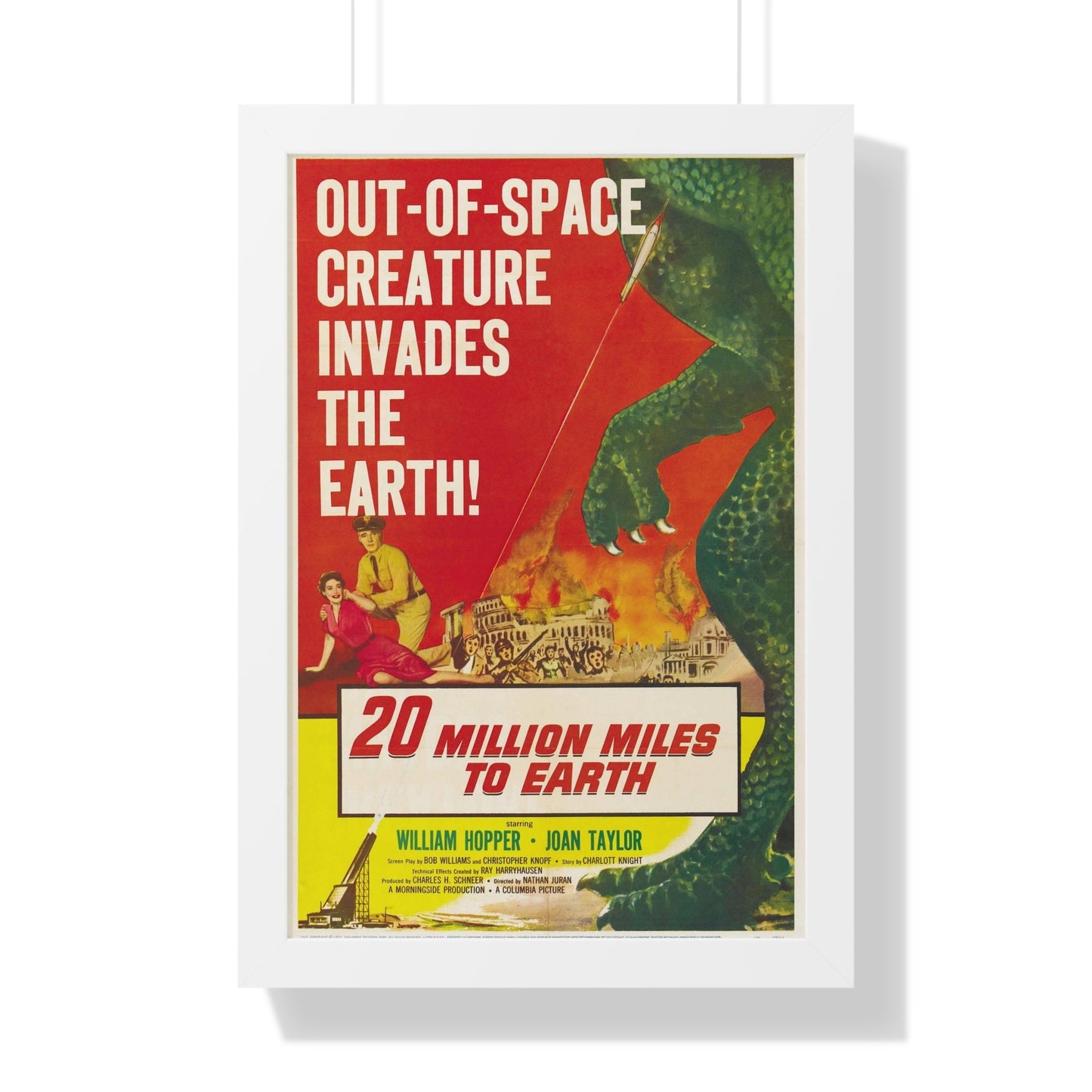 20 MILLION MILES TO EARTH 1957 - Framed Movie Poster-16″ x 24″-The Sticker Space