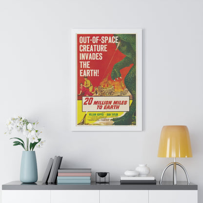 20 MILLION MILES TO EARTH 1957 - Framed Movie Poster-The Sticker Space