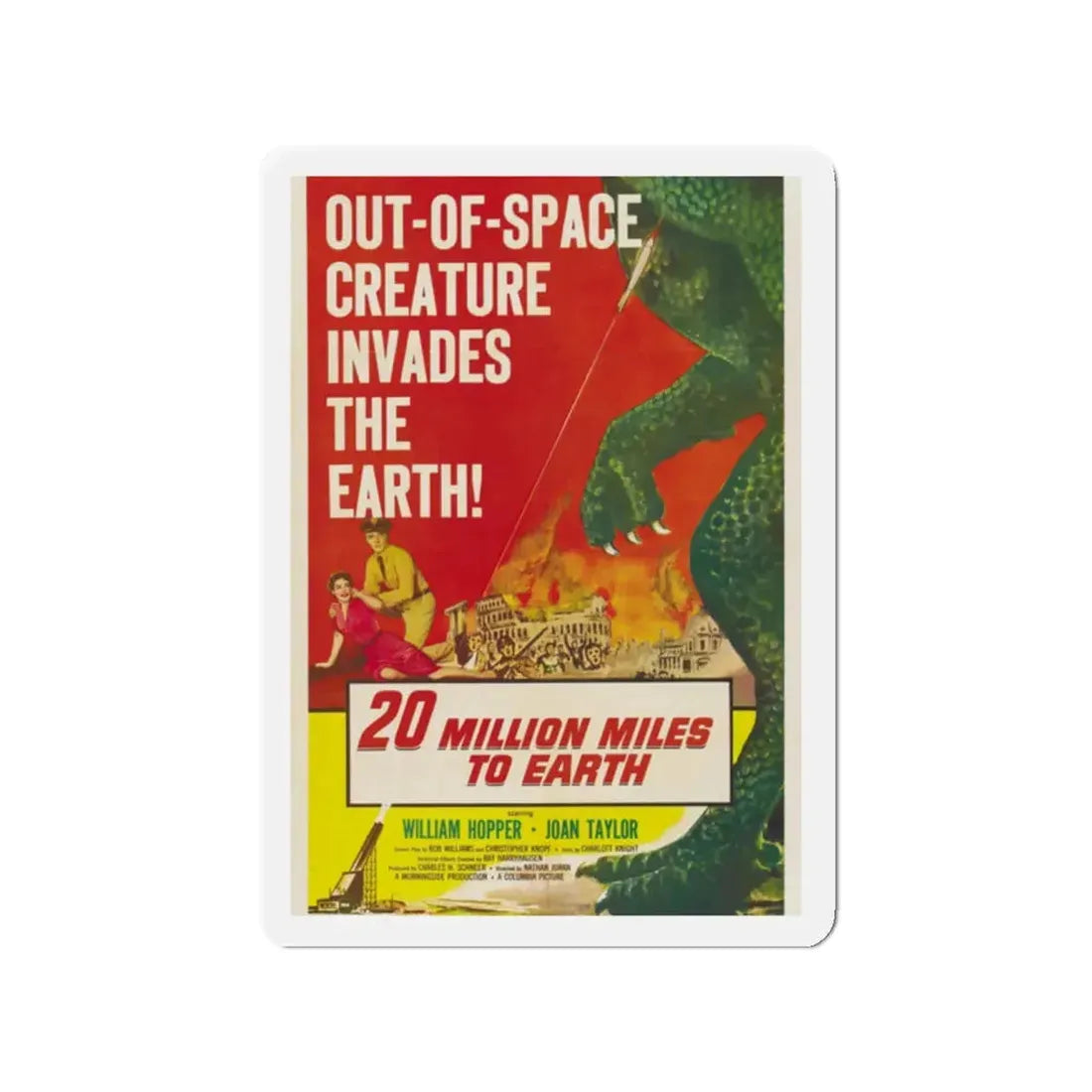 20 MILLION MILES TO EARTH 1957 Movie Poster - Refrigerator Magnet - The Sticker Space