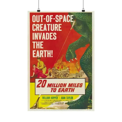 20 MILLION MILES TO EARTH 1957 - Paper Movie Poster 16″ x 24″ Matte - The Sticker Space