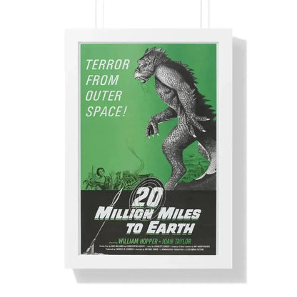 20 MILLION MILES TO EARTH (3) 1957 - Framed Movie Poster 16″ x 24″ White - The Sticker Space