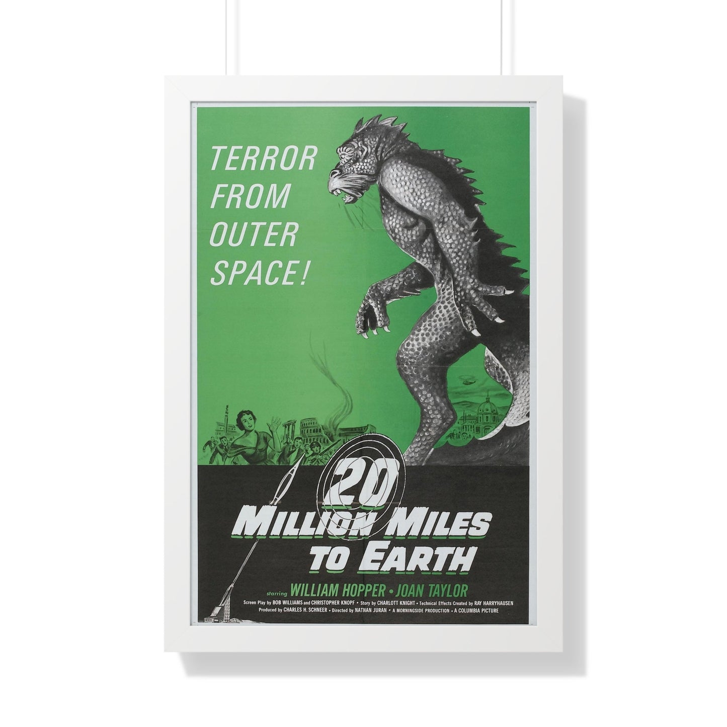 20 MILLION MILES TO EARTH (3) 1957 - Framed Movie Poster-20" x 30"-The Sticker Space