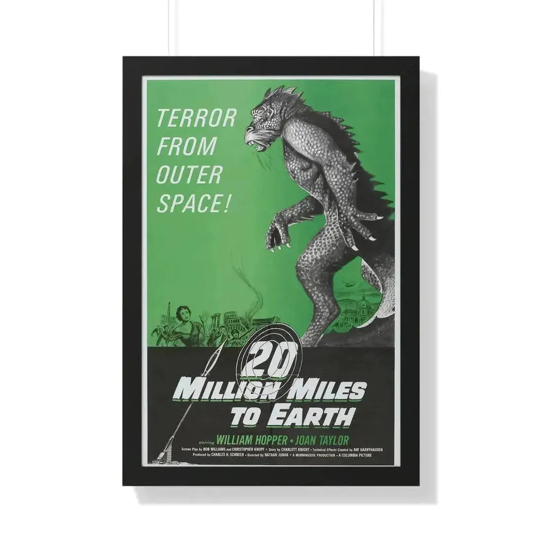 20 MILLION MILES TO EARTH (3) 1957 - Framed Movie Poster - The Sticker Space