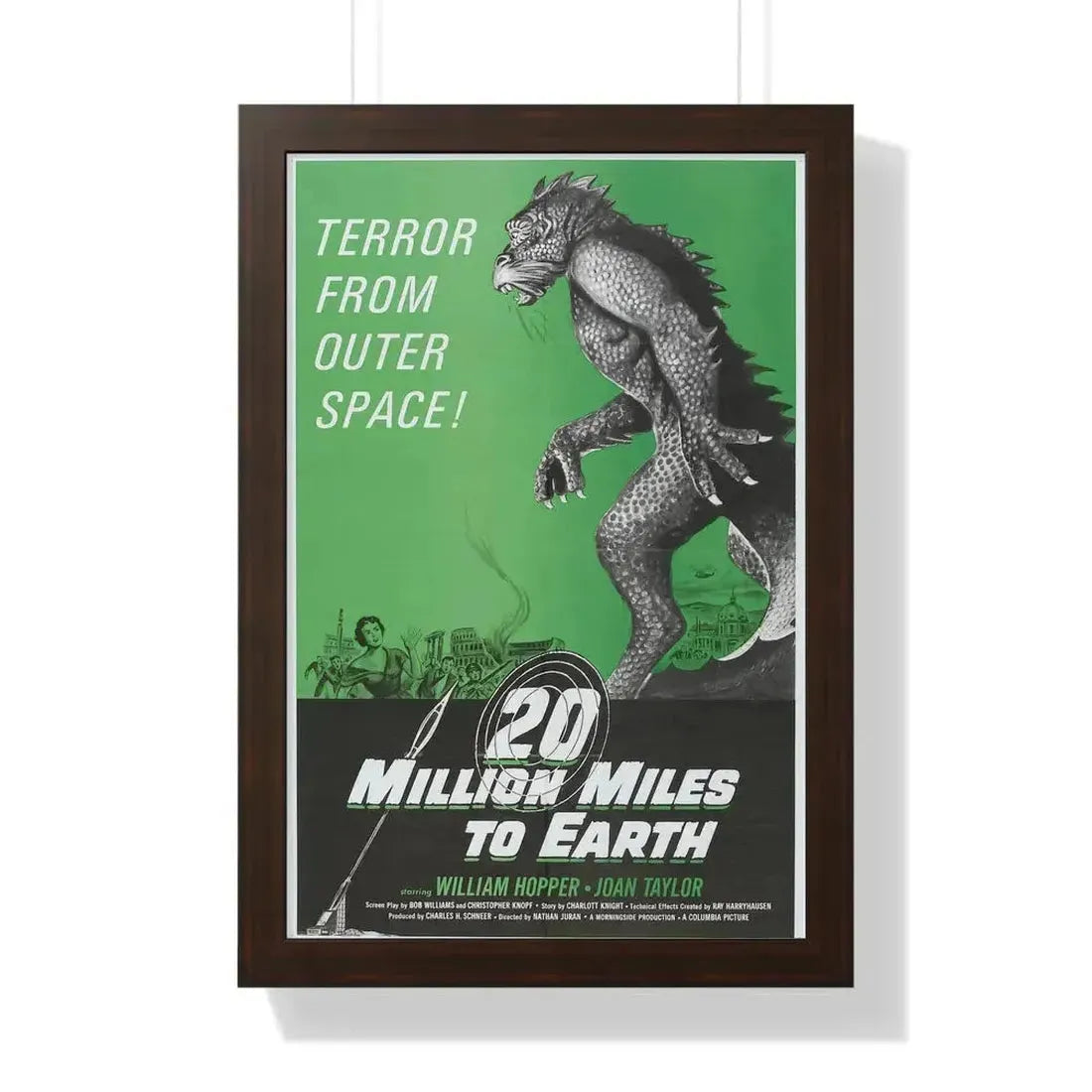 20 MILLION MILES TO EARTH (3) 1957 - Framed Movie Poster - The Sticker Space