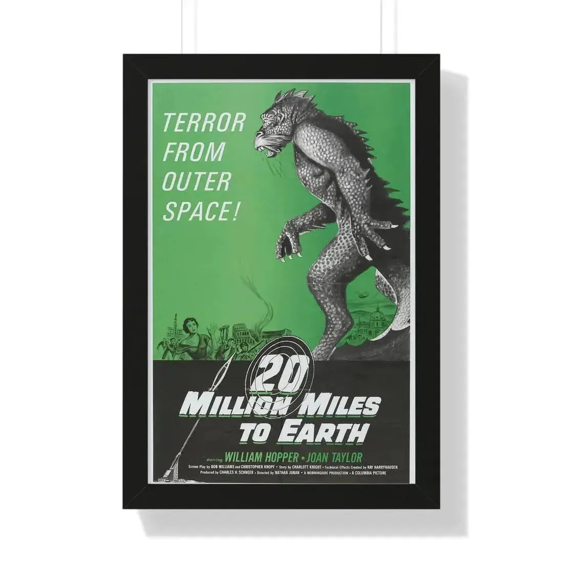 20 MILLION MILES TO EARTH (3) 1957 - Framed Movie Poster - The Sticker Space
