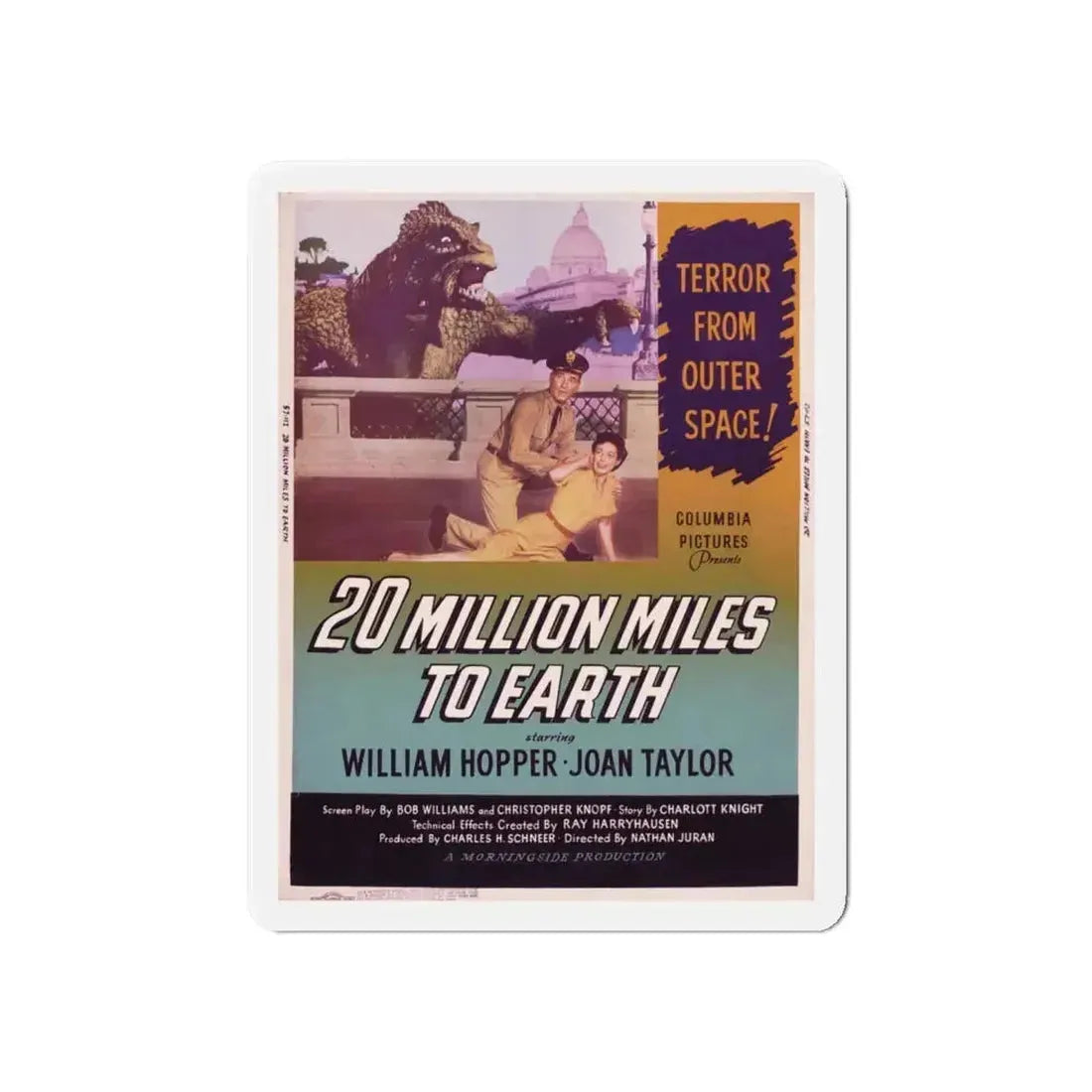 20 MILLION MILES TO EARTH (4) Movie Poster - Refrigerator Magnet 6 Inch - The Sticker Space