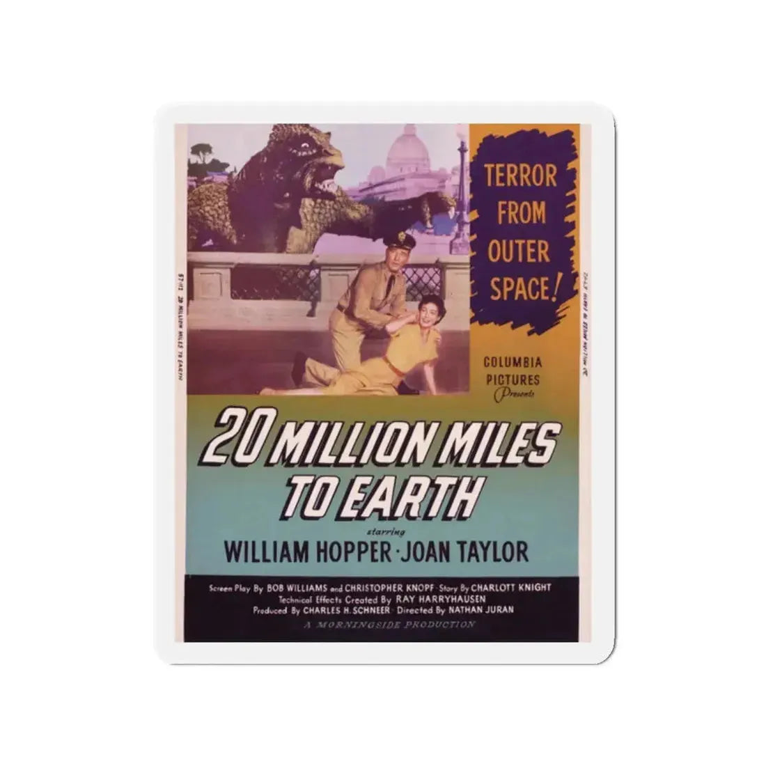 20 MILLION MILES TO EARTH (4) Movie Poster - Refrigerator Magnet - The Sticker Space