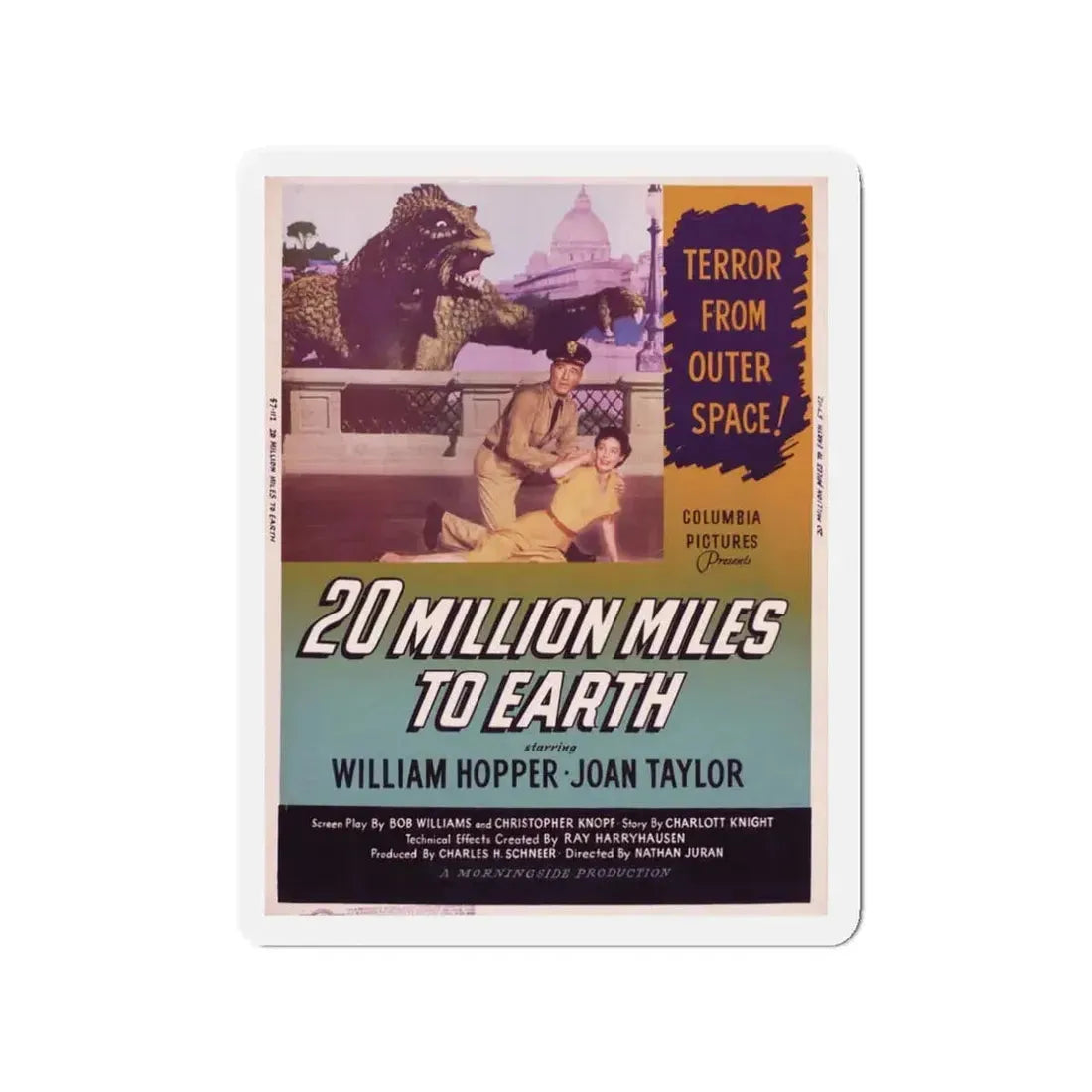20 MILLION MILES TO EARTH (4) Movie Poster - Refrigerator Magnet - The Sticker Space