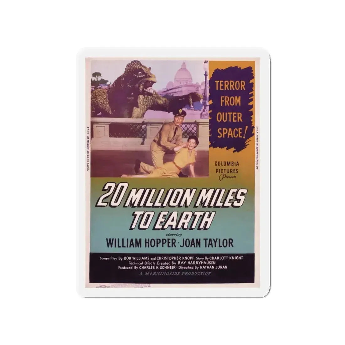 20 MILLION MILES TO EARTH (4) Movie Poster - Refrigerator Magnet - The Sticker Space