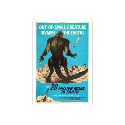 20 MILLION MILES TO EARTH (5) 1957 Movie Poster STICKER Vinyl Die-Cut Decal 6 Inch - The Sticker Space