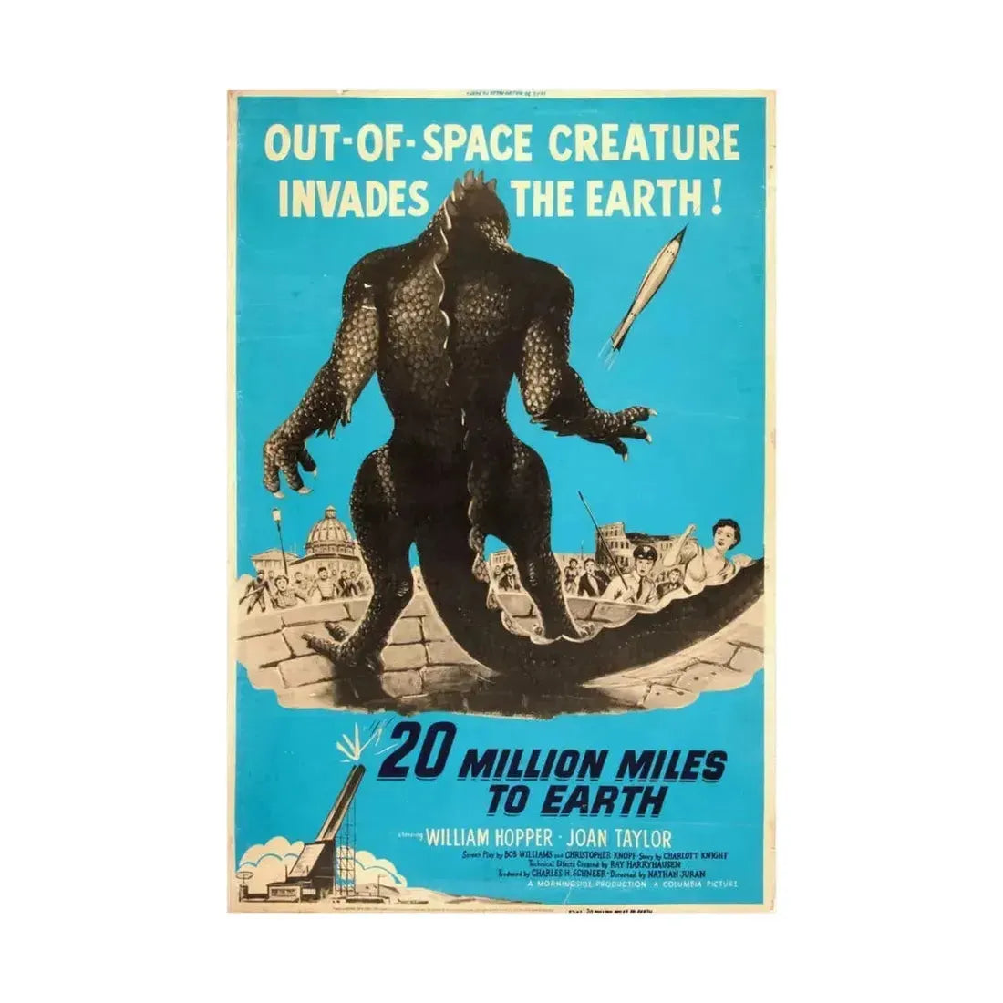 20 MILLION MILES TO EARTH (5) 1957 - Paper Movie Poster - The Sticker Space