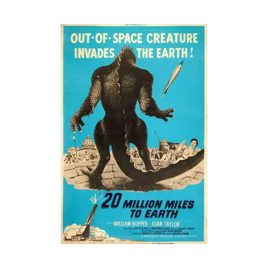 20 MILLION MILES TO EARTH (5) 1957 - Paper Movie Poster - The Sticker Space
