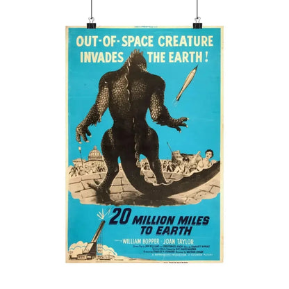 20 MILLION MILES TO EARTH (5) 1957 - Paper Movie Poster - The Sticker Space