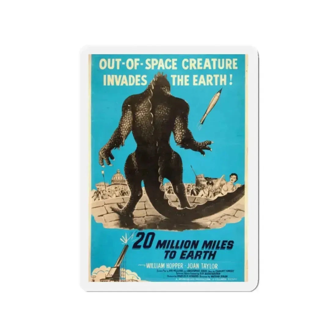 20 MILLION MILES TO EARTH (5) Movie Poster - Refrigerator Magnet 2 Inch - The Sticker Space