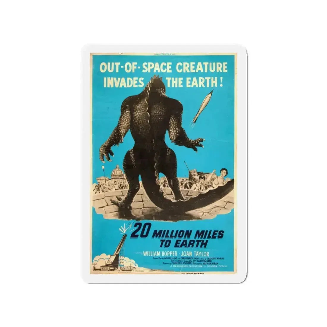 20 MILLION MILES TO EARTH (5) Movie Poster - Refrigerator Magnet 3 Inch - The Sticker Space