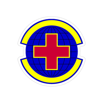 20 Operational Medical Readiness Squadron ACC (U.S. Air Force) REVERSE PRINT Transparent STICKER-5" × 5"-The Sticker Space