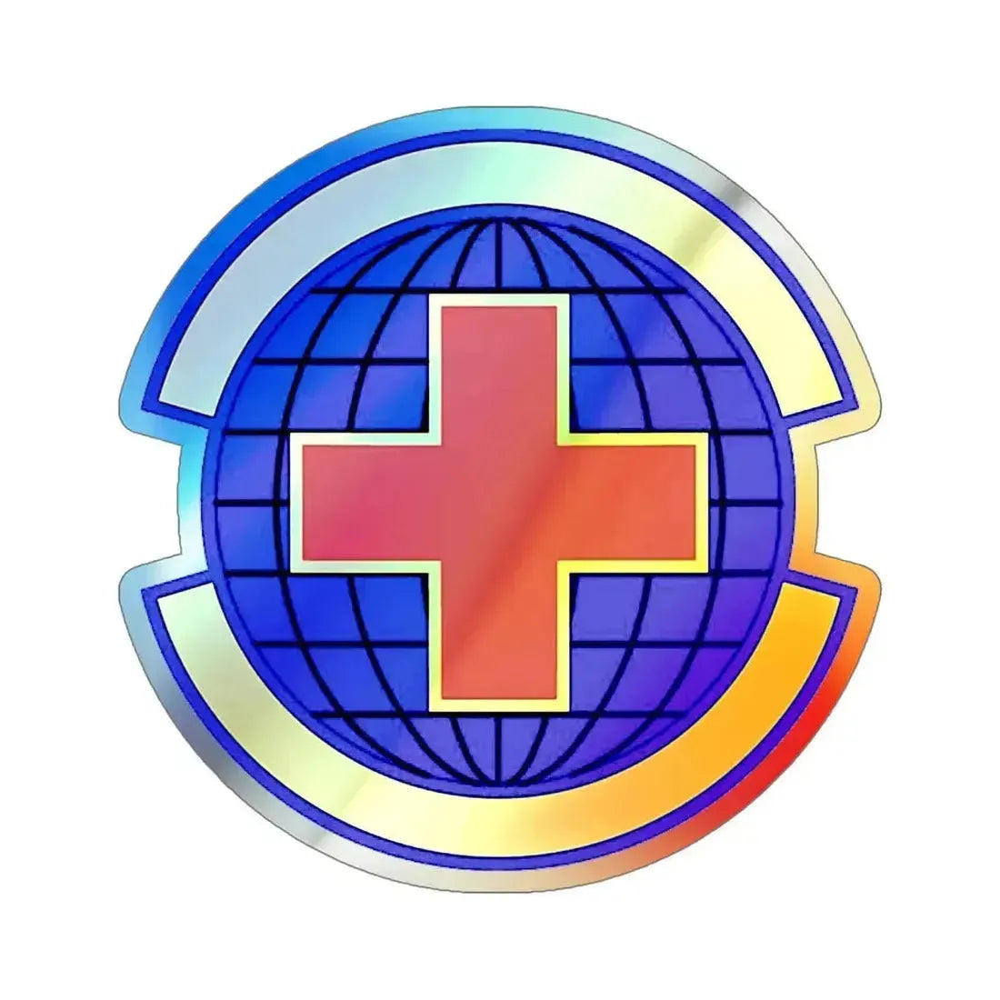 20 Operational Medical Readiness Squadron ACC (U.S. Air Force) Holographic STICKER Die-Cut Vinyl Decal 5 Inch - The Sticker Space